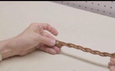 Learn to make woven leather bracelet without cutting
