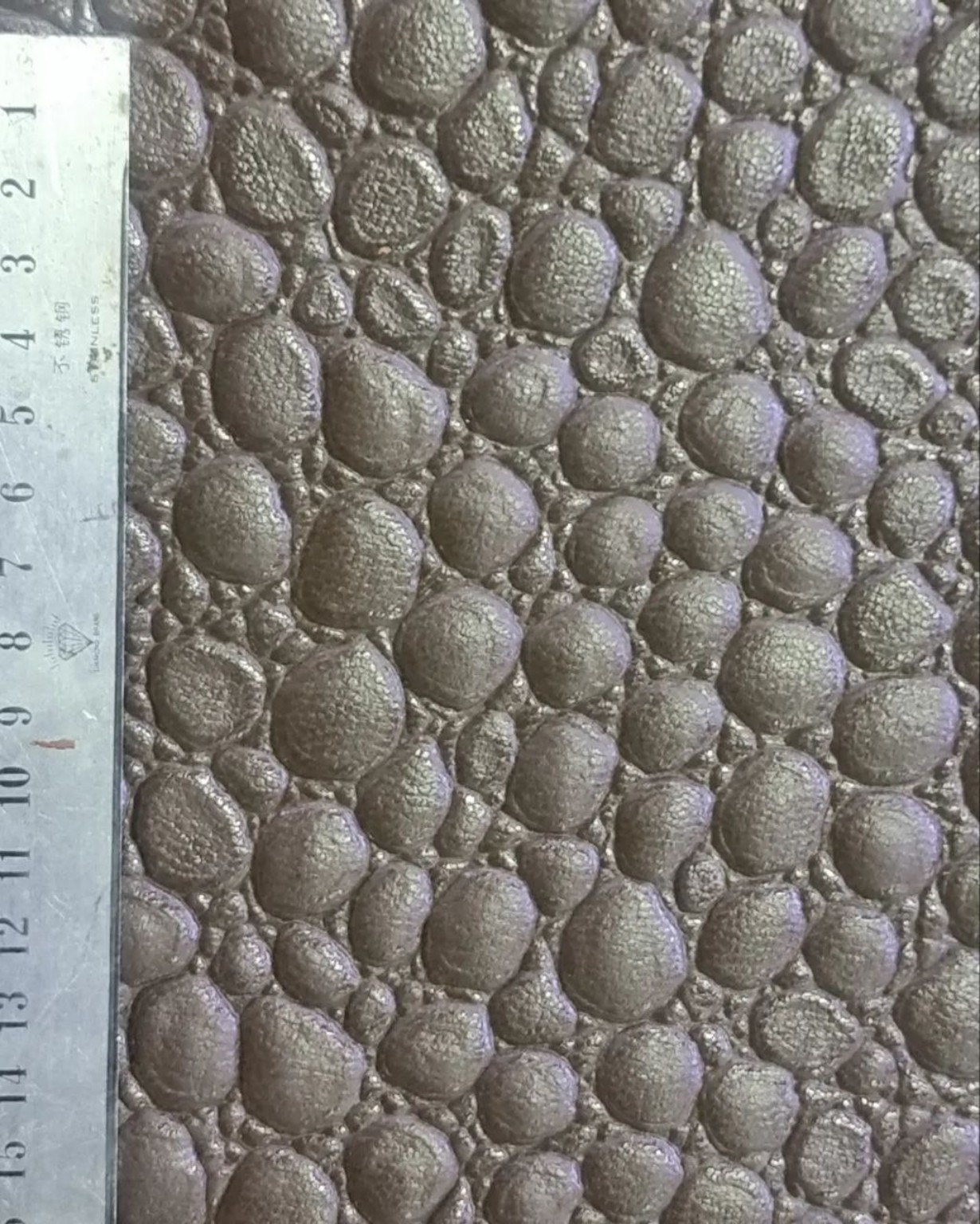 Mariel Emboss natural leather sample by Dalir Leather